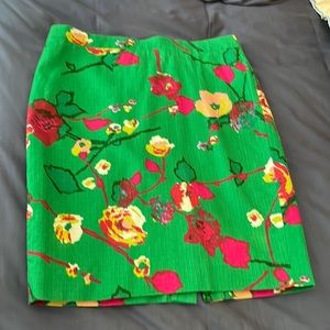 J Crew skirt, green, size 10